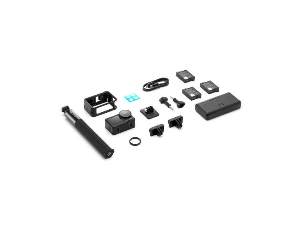 DJI Osmo Action 5 Pro Adventure Combo - 1.5m Extension Rod, 2x Extreme Battery + Battery Case