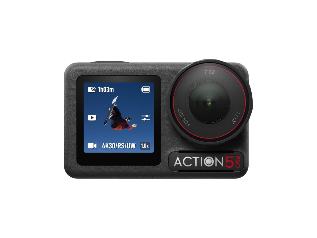 DJI Osmo Action 5 Pro Adventure Combo - 1.5m Extension Rod, 2x Extreme Battery + Battery Case