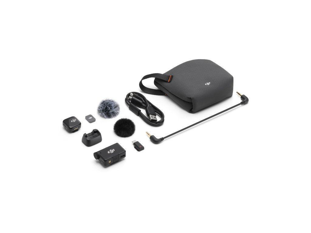 DJI Mic Mini (1 TX + 1 RX) - Ultralight Wireless Microphone System, Advanced Noise Cancelling