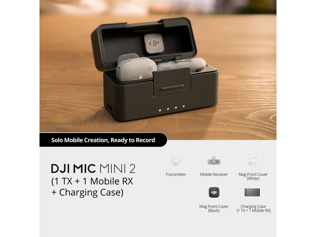 DJI Mic Mini 2 (1TX + 1 Mobile RX + Charging Case)