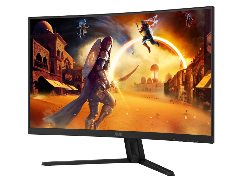AOC QHD Gaming LED Curved Monitor CQ32G4VE, 31.5", 2560x1440, 180Hz, 0.5 ms, DP - HDMI*2, Tilt
