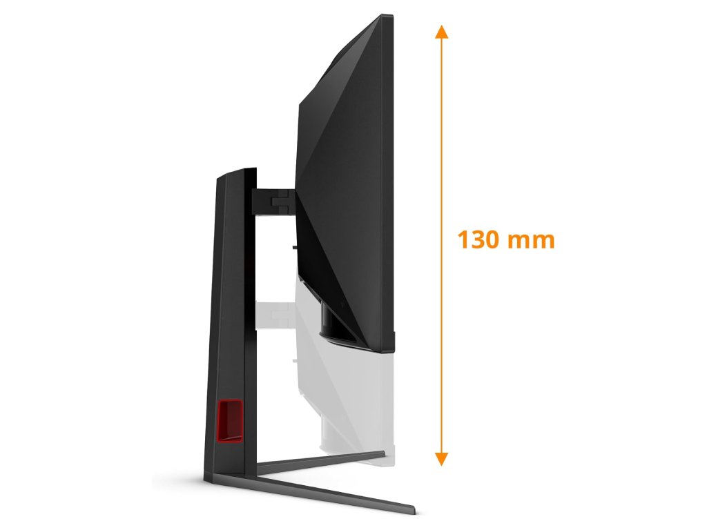 AOC Gaming Curved Monitor CU34G4, 34", WQHD 3440x1440, 180Hz, 1 ms, HDMI*2 - DP, HAS - Swivel - Tilt