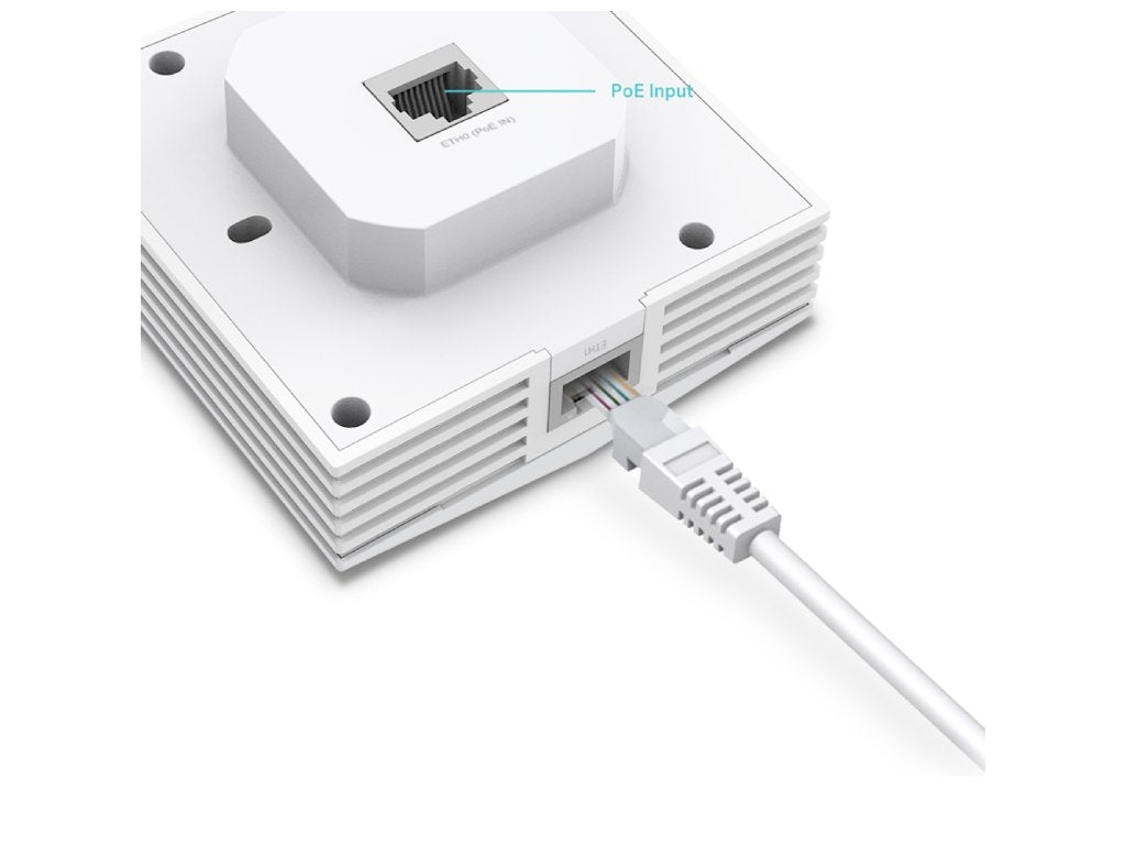 TP-LINK EAP650-Wall AX3000 Wall Plate WiFi 6 Access Point, coverage 40 m2