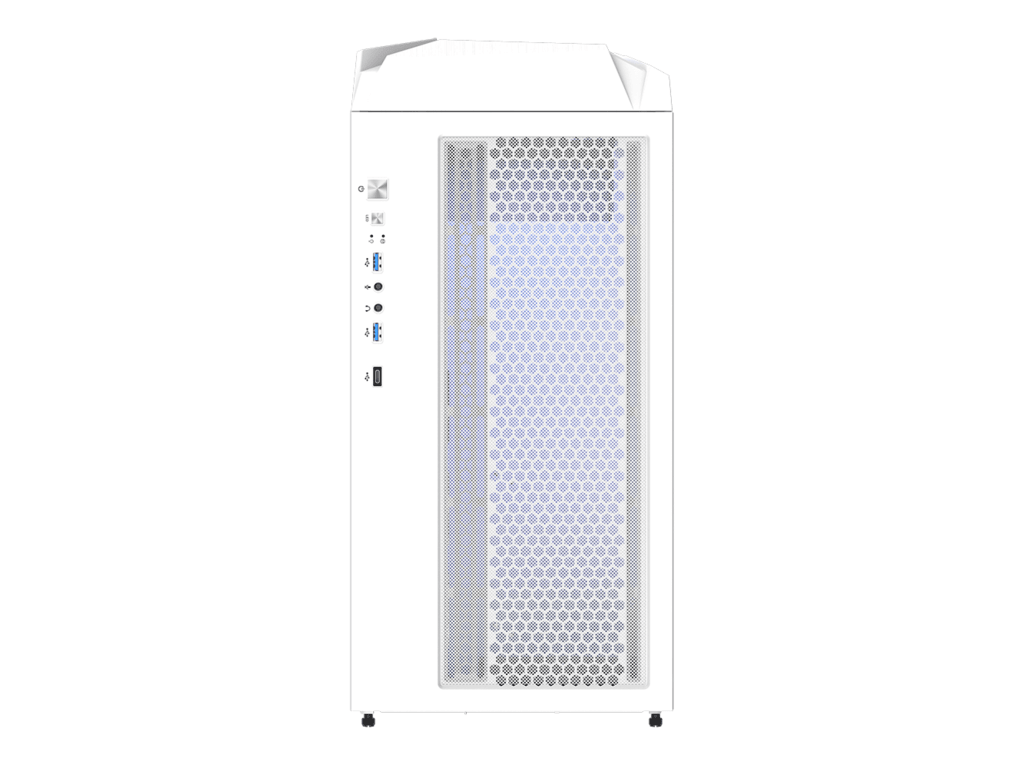 GIGABYTE C301 Glass V2 White ATX Case, 4*ARGB, 2*2.5" - 2*3.5", USB 3.1 Type-C,USB 3.0 x2,Audio in&out