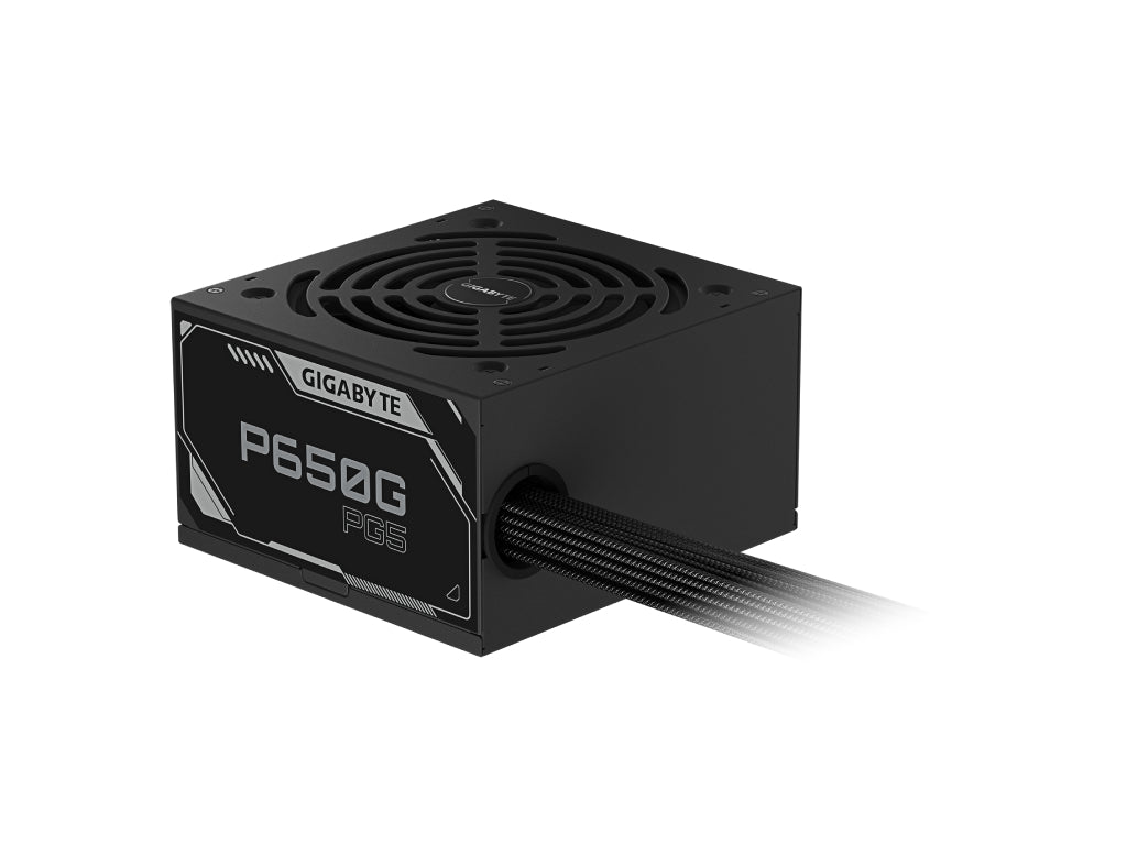 GIGABYTE GP-P650G PG5 650W Power Supply, 80 PLUS Gold certified, 120mm Silent (HYB) Fan, ATX 3.1