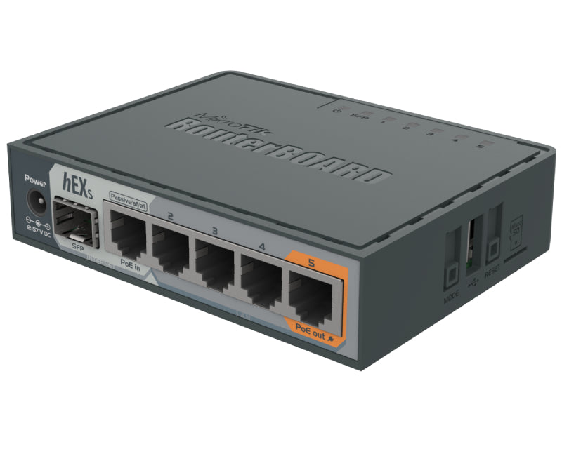 (RB760iGS) Gigabit hEX S, RouterOS L4, ruter