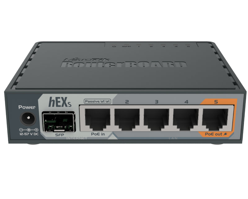 (RB760iGS) Gigabit hEX S, RouterOS L4, ruter