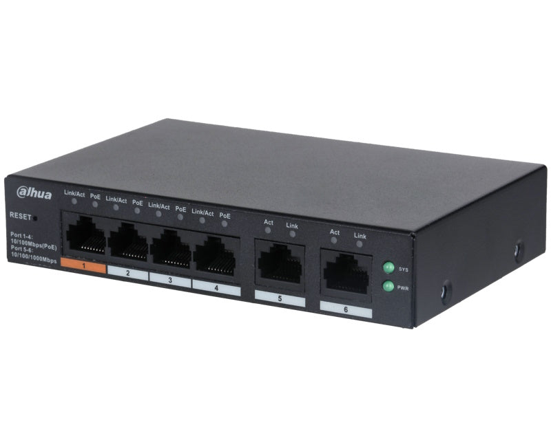 CS4006-4ET-60 6-Port Cloud Managed Desktop Switch with 4-Port PoE