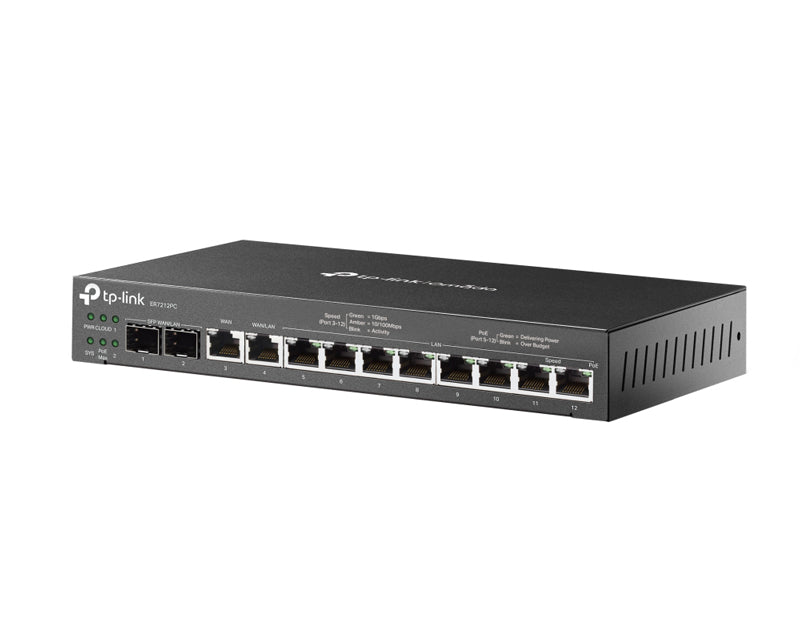 ER7212PC 3U1 kontroler+VPN Firewall ruter+Poe switch