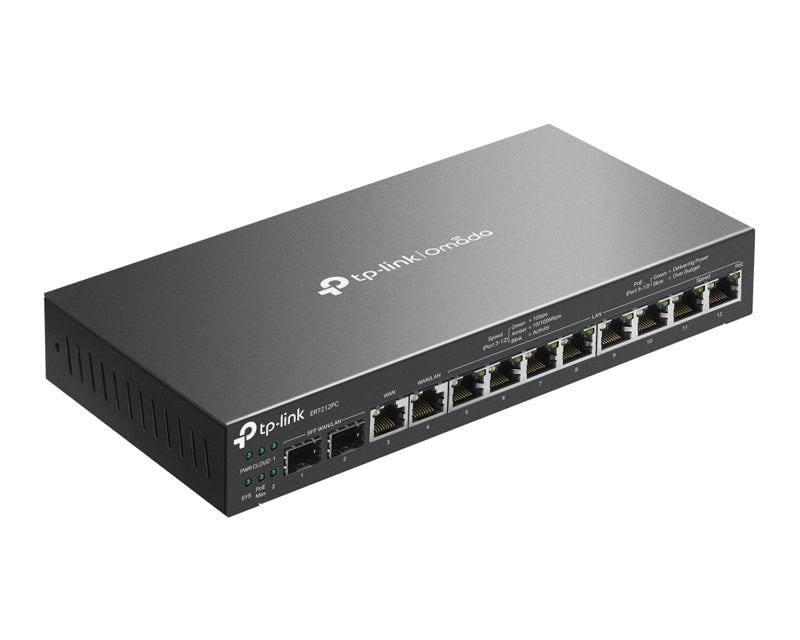 ER7212PC 3U1 kontroler+VPN Firewall ruter+Poe switch