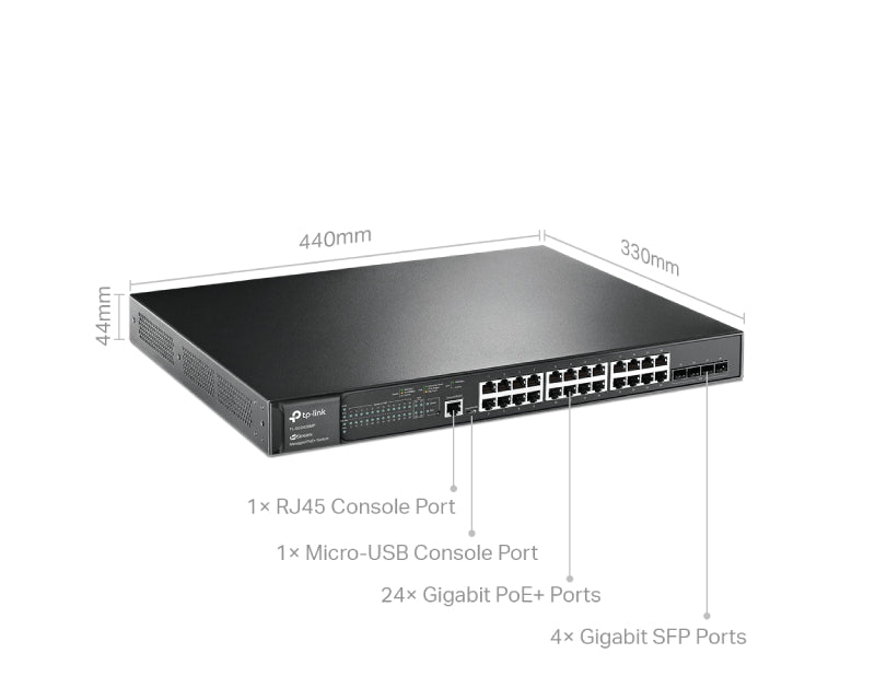SG3428MP Omada 28-Port Gigabit L2+ upravljiv Switch sa 24- Porta PoE+