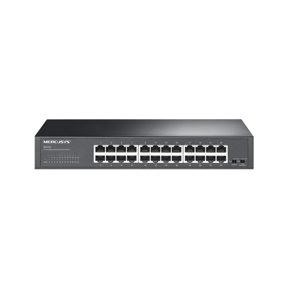 MS124GS(UN) 24-Port Gigabit Desktop - Rackmount Switch