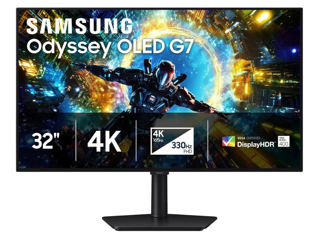 SAMSUNG Odyssey G7 G73SH 32" OLED Gaming monitor, 4K 3840x2160 165Hz, 0.03 ms,HDMI - DP,HAS - TILT - PIVOT