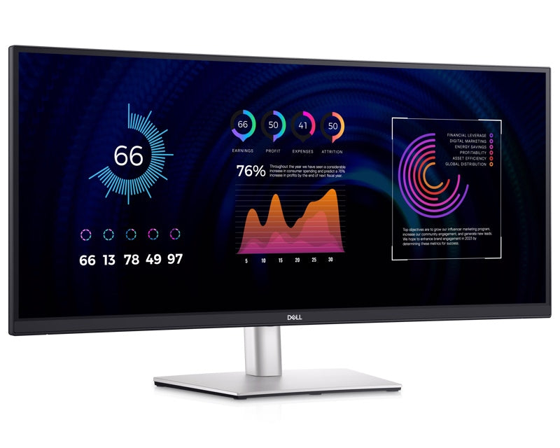 34 inch P3424WE WQHD USB-C Professional zakrivljeni IPS monitor