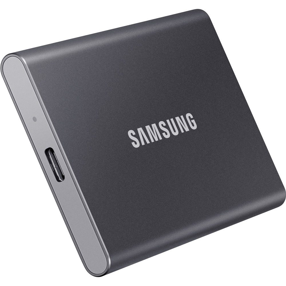 SAMSUNG Portable External SSD T7 1TB, USB 3.2 Titan Grey,Read: Up to 1050MB - s, Write: Up to 1000MB - s