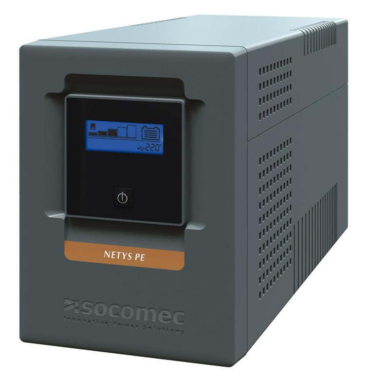 Socomec UPS NeTYS PE 1500VA - 900W 230V 50 - 60Hz, AVR, RJ45, USB, LCD, Line interactive, Step wave