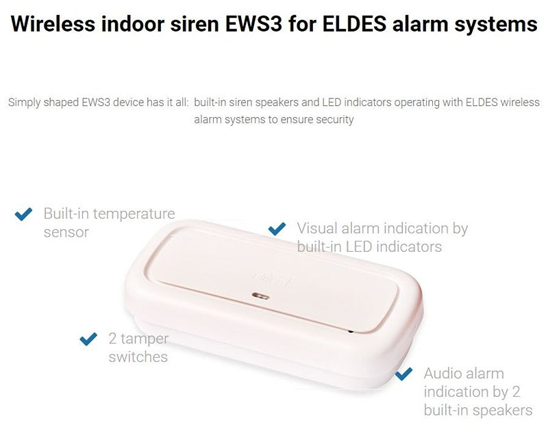 EWS3 bežična unutrašnja sirena