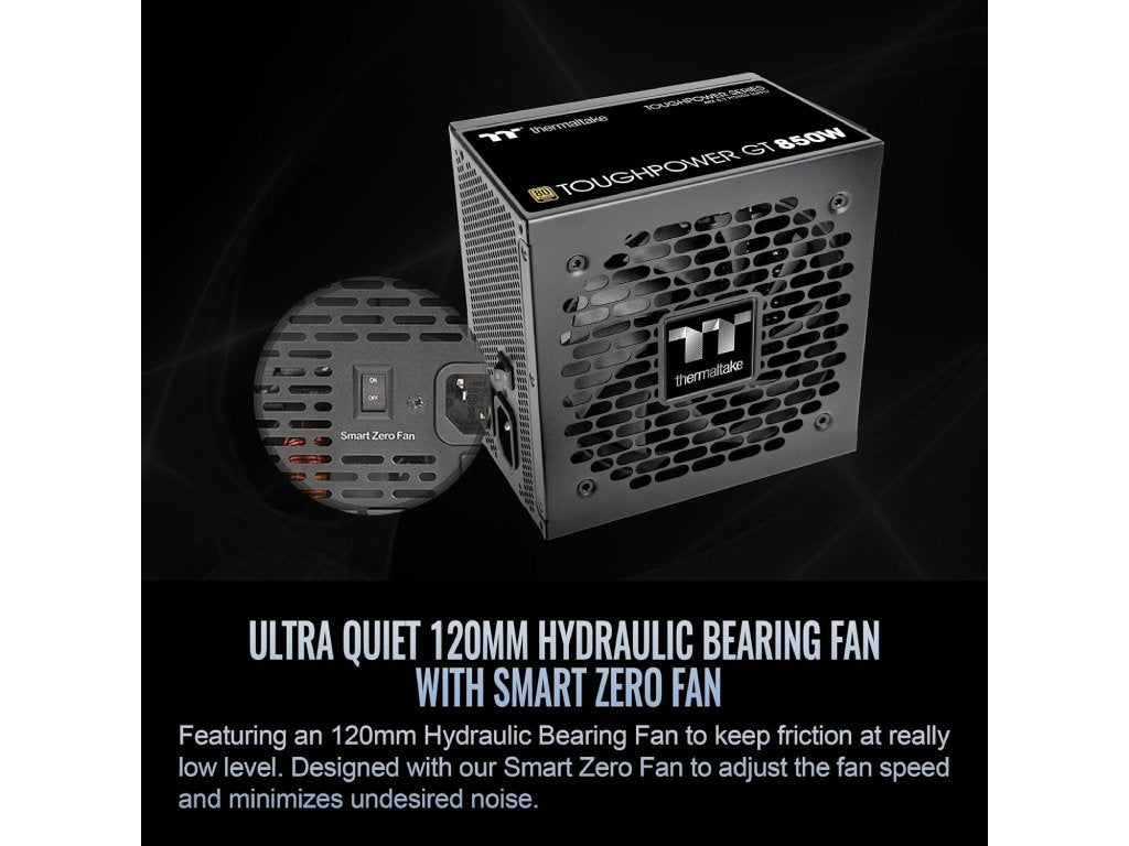 THERMALTAKE PSU Toughpower GT 850W 80 PLUS GOLD, ATX 3.1, fully modular, PCIe 12V-2x6 (12+4 pin)
