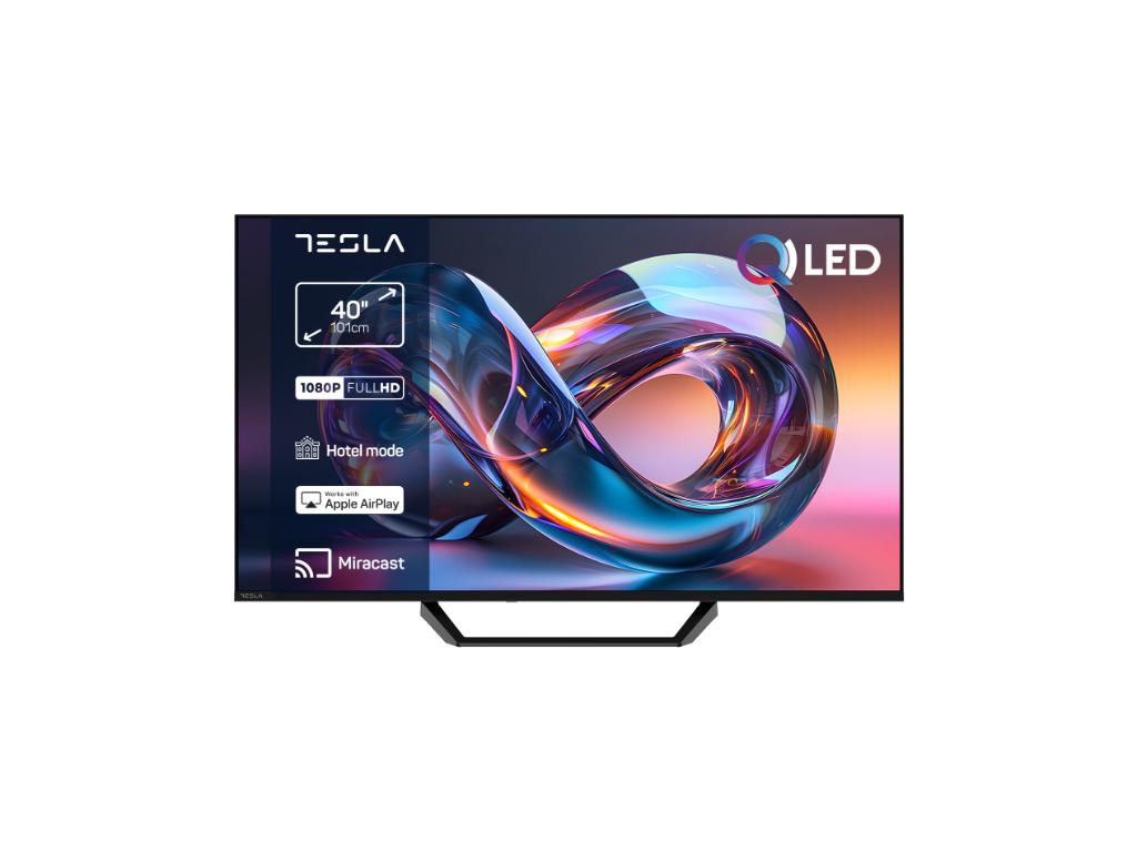 Tesla Q40E665BFV QLED TV 40" full HD, VIDAA OS smart, Hotel mode, Air Play, Miracast, DVB-T2 - C - S2