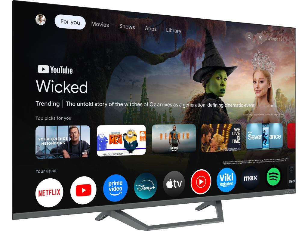Tesla Q75E655GUS QLED TV 75" ultra HD, Google TV smart, frameless, DVB-T2 - C - S2