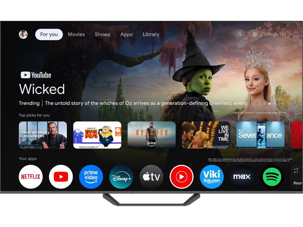 Tesla Q75E655GUS QLED TV 75" ultra HD, Google TV smart, frameless, DVB-T2 - C - S2