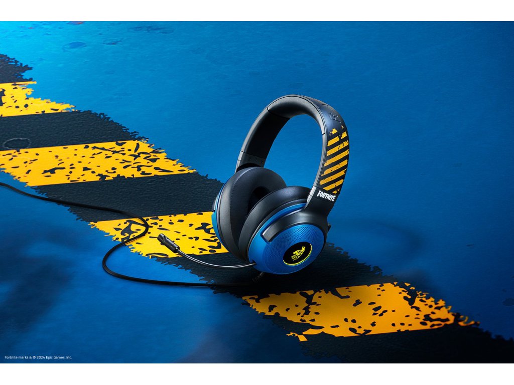 RAZER Kraken V3 X - Fortnite Edition - Gaming Headset, Triforce 40mm Drivers, 7.1