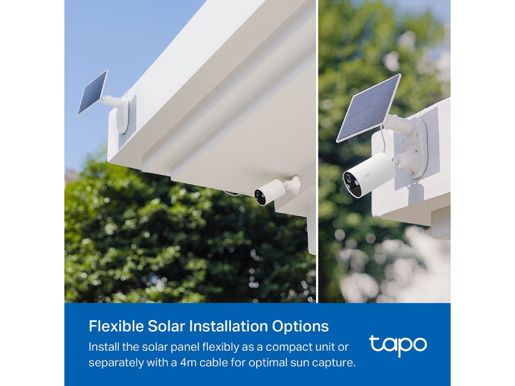 TP-LINK TAPO C410 KIT Solar-Powered Security Camera Kit, 2K, 3MP, Free AI Detection, IP65