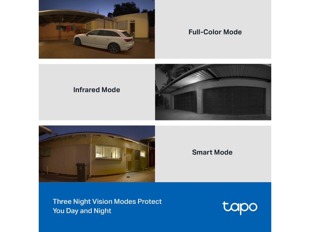 TP-LINK TAPO C510W Outdoor Pan - Tilt Security WiFi Camera 2K 2304 x 1296 px 360 Visual Coverage IP65