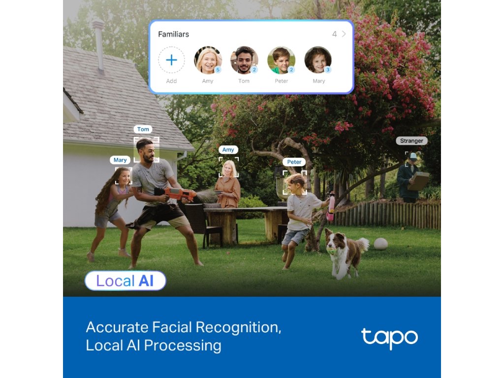 TP-LINK TAPO C560WS 4K Outdoor Pan - Tilt Security Wi-Fi Camera, 360 AI Tracking, IP66 Weatherproof