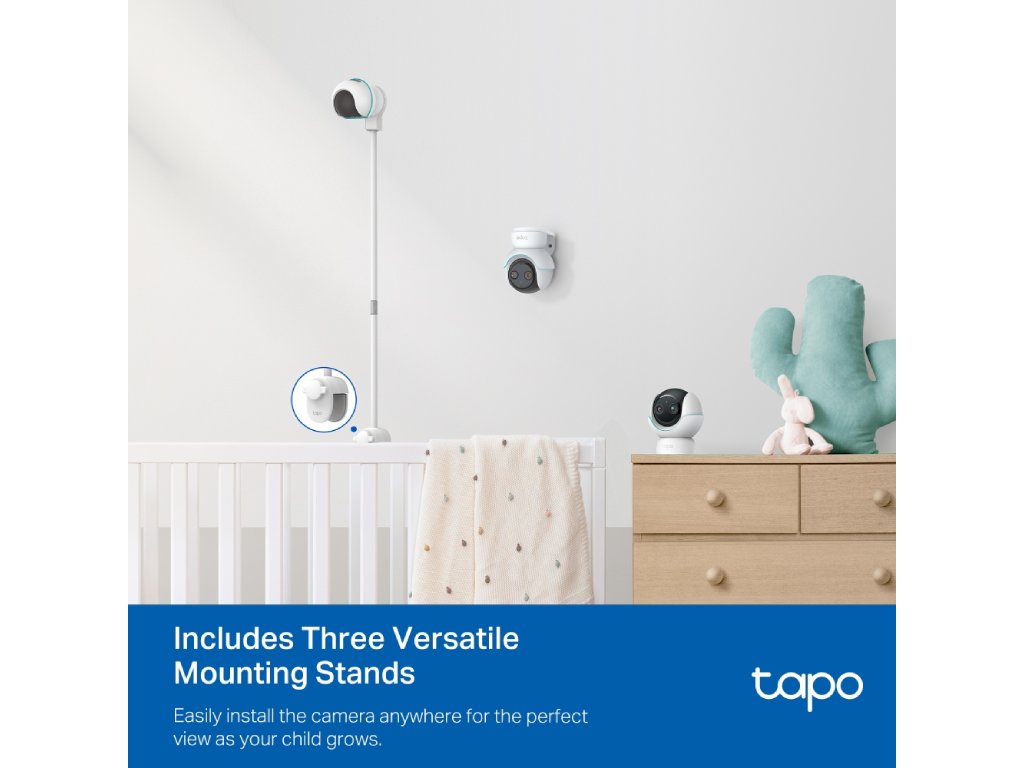 TP-LINK TAPO C840 Pan - Tilt Smart AI Baby Monitor 4MP + 2MP 1080p Dual Lens Live View