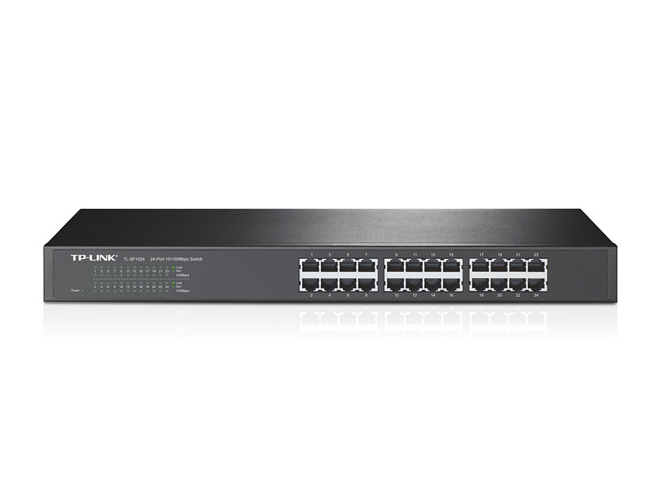 TP-LINK 24-Port 10 - 100Mbps Rackmount Switch, TL-SF1024, metalno kućište, Standard 19-inch