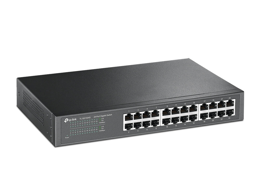 TP-LINK TL-SG1024D 24-Port Gigabit Desktop - Rackmount Switch