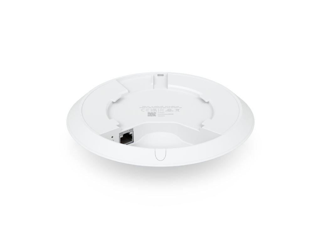 UBIQUITI UniFi U6+ Compact WiFi6 Access Point with 300+ client capacity, PoE, 9W, GbE RJ45 port
