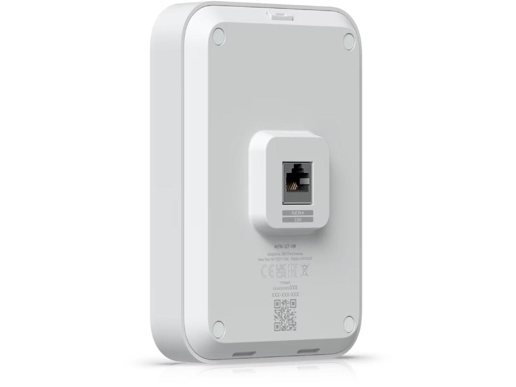 UBIQUITI UniFi U7 In-Wall Wall-mounted WiFi 7 AP with 4 spatial streams and 2.5 GbE PoE switch