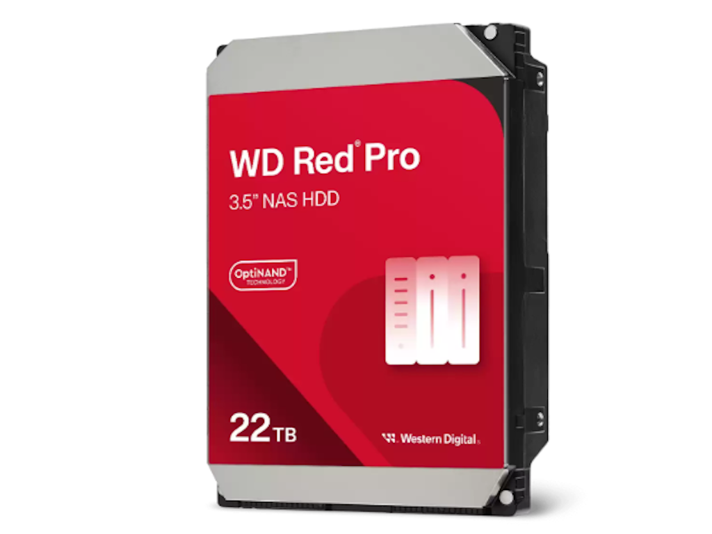 WD RED PRO NAS HDD 22TB, 3.5", 7200 rpm, 512MB cache, up to 268MB - s transfer rate