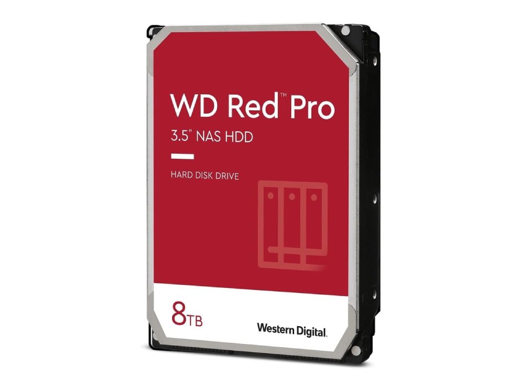 WD RED PRO NAS HDD 8TB, 3.5", 7200 rpm, 256MB cache, up to 235MB - s transfer rate