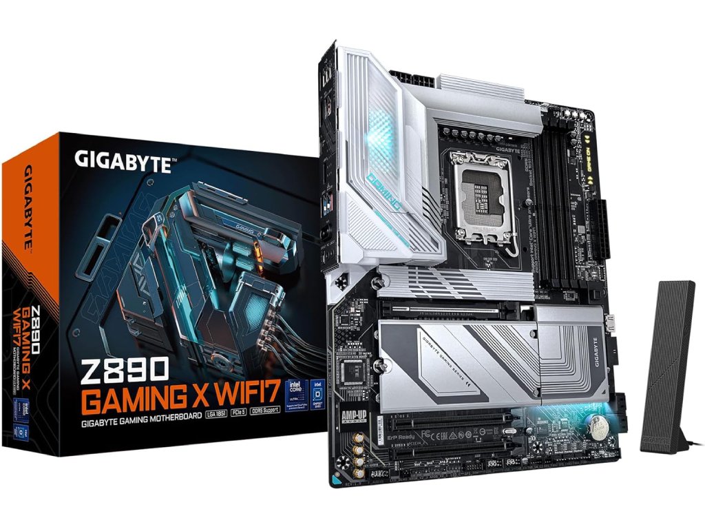GIGABYTE INTEL MB Z890 GAMING X WIFI7, 4*DDR5 9200MT - s, PCIe 5.0,4*M.2,DP, USB4 Type-C, 2.5GbE, 1851