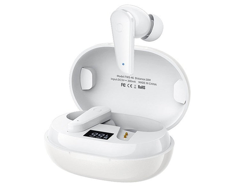 TWS-46 Wireless slušalice bele