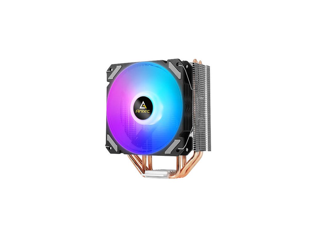 ANTEC A400i Neon Lighting CPU Air Cooler, 120mm Fan, 800-1800 RPM, INTEL - AMD, 150W TDP