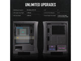ANTEC NX360 Black Mid-Tower ATX Gaming Case, 3*120mm ARGB, 1*120mm rear, 290mm GPU lenght, USB 3.0