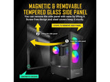 ANTEC NX410 Black NX Series-Mid Tower Gaming Case, USB3.0 - USB2.0*2, HD-AUDIO2, 2*140 mm ARGB fan