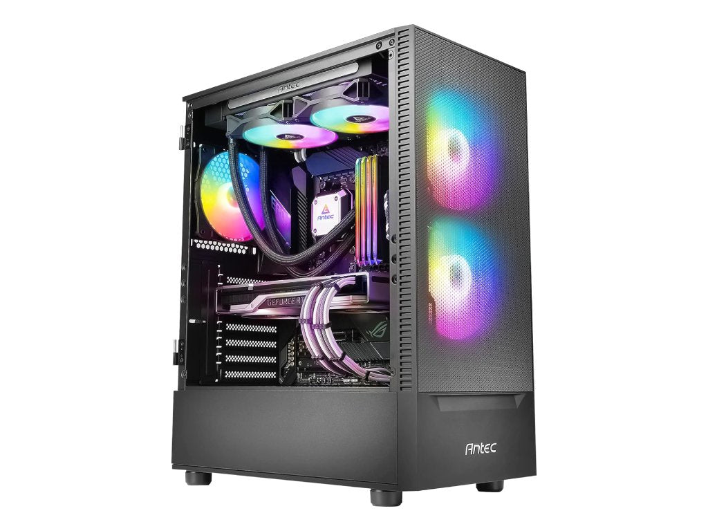 ANTEC NX410 Black NX Series-Mid Tower Gaming Case, USB3.0 - USB2.0*2, HD-AUDIO2, 2*140 mm ARGB fan
