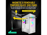 ANTEC NX410 White NX Series-Mid Tower Gaming Case, USB3.0 - USB2.0*2, HD-AUDIO2, 2*140 mm ARGB fan