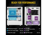 ANTEC NX410 White NX Series-Mid Tower Gaming Case, USB3.0 - USB2.0*2, HD-AUDIO2, 2*140 mm ARGB fan