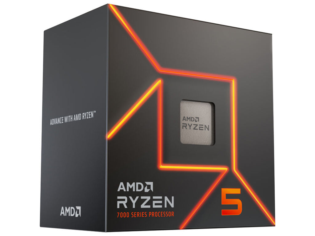 AMD Ryzen 5 7600, 3.8GHz - 5.1GHz Max, 6C - 12T, Socket AM5, 32MB L3 cache, AMD Wraith Stealth