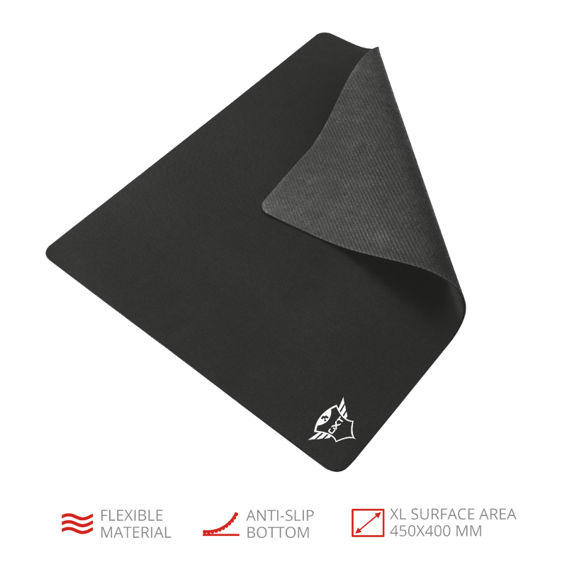 TRUST GXT 756 Gaming Mouse Pad XL, 450x400x3mm, Anti-slip rubber bottom