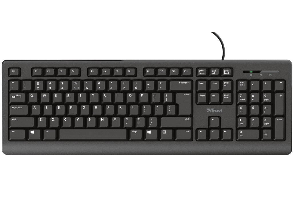 TRUST Primo Keyboard Zicana,YU,Crna