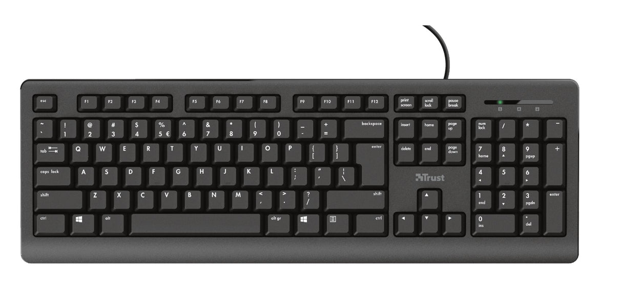 TRUST Primo Keyboard Zicana,YU,Crna