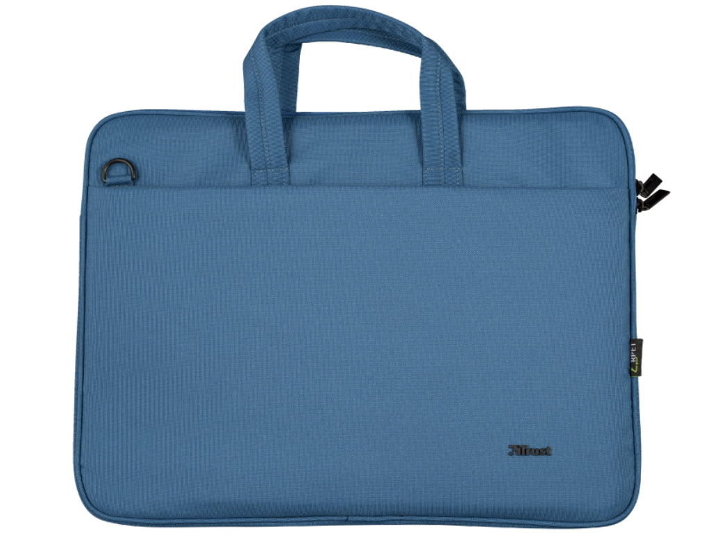 TRUST Bologna Eco-friendly Slim laptop bag for 16 inch laptops - Blue