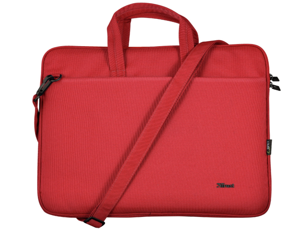 TRUST Bologna Eco-friendly Slim laptop bag for 16 inch laptops - Red